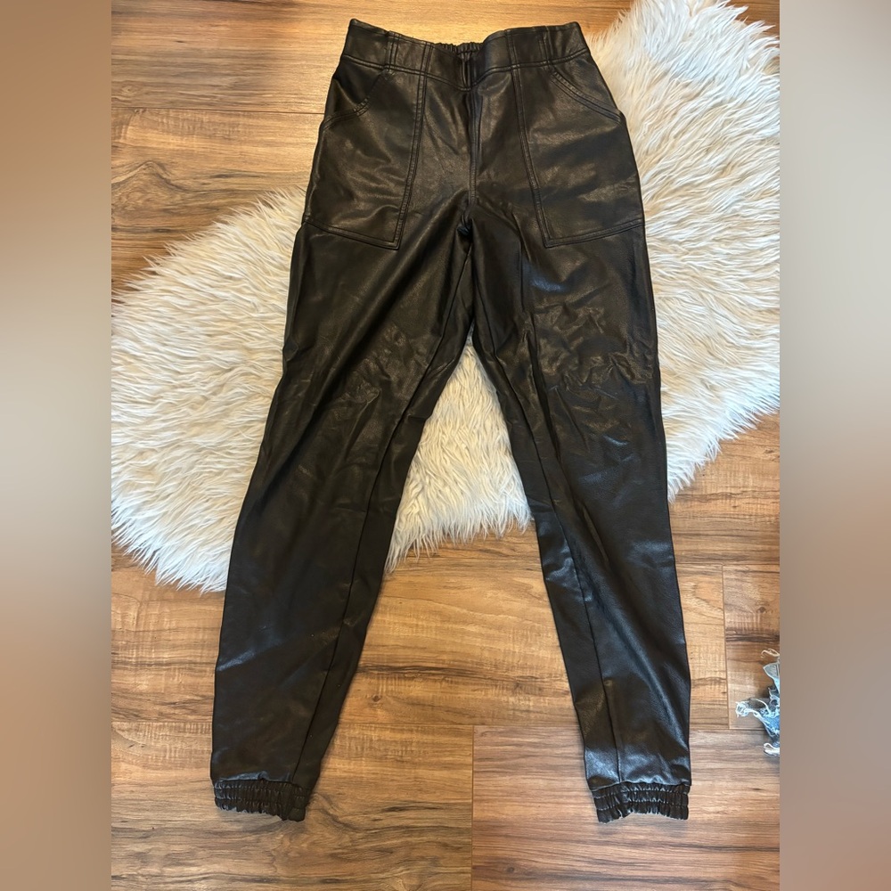 Spanx Faux Leather Jogger Pants